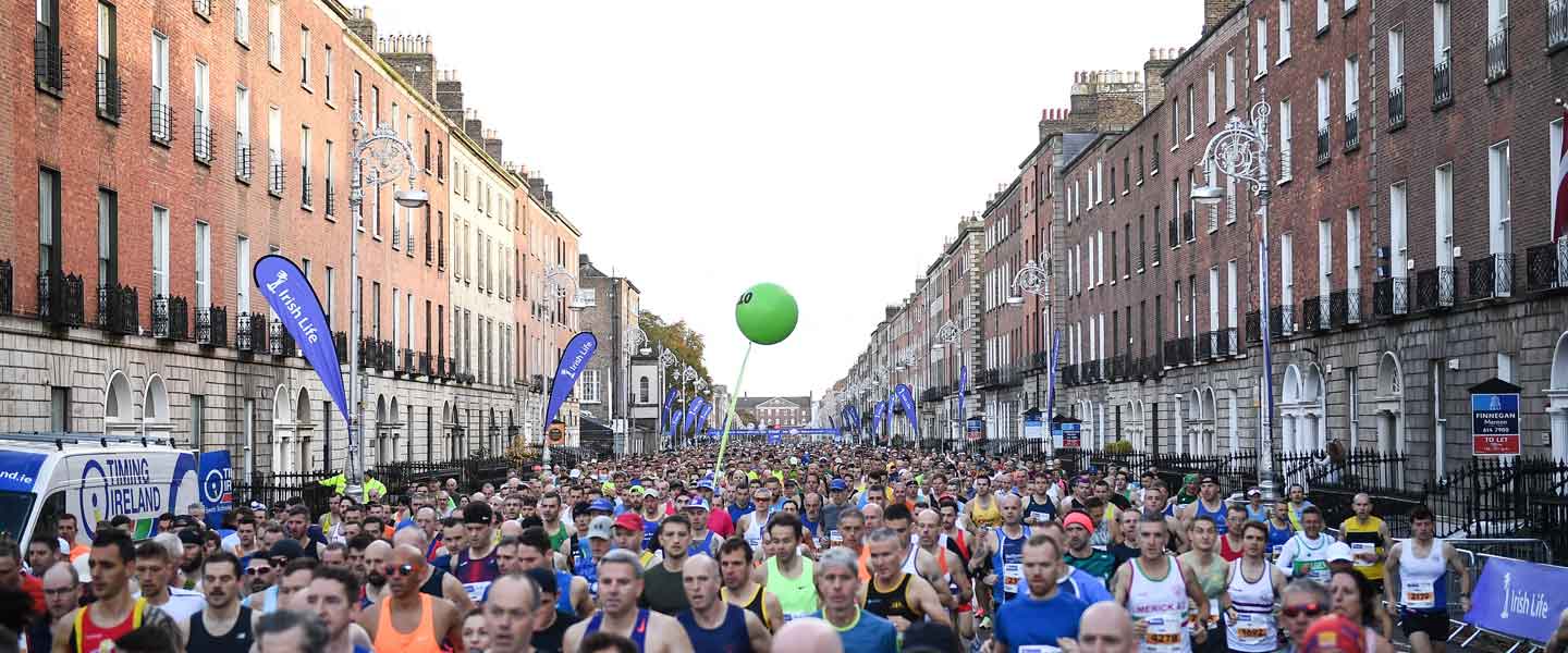 Dublin Marathon 2024 starting area