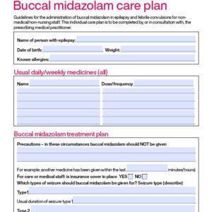 bucccal midazolam care plan