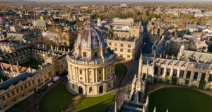 Aerial View of University of Oxford where the Centre for Global Epilepsy is based