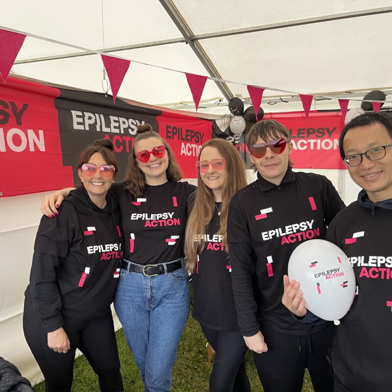 Epilepsy Action volunteers at an event