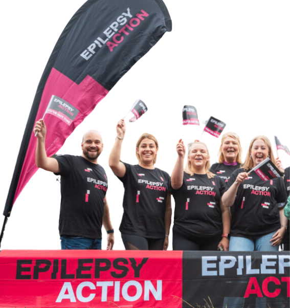 Epilepsy Action Action Team volunteers at an event